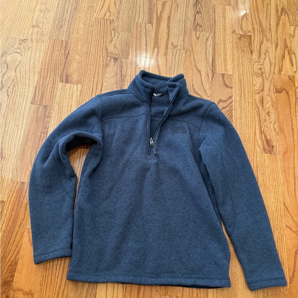 Men's Blue north face Quarter-Zip Sweater